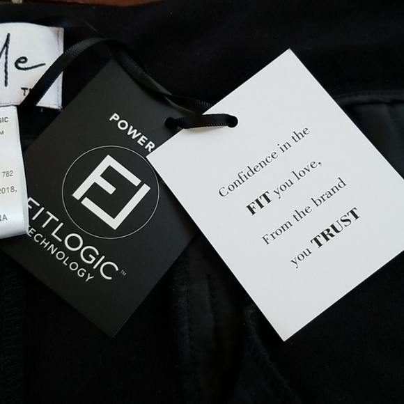 Black ladies trousers zip front - Picture 5 of 8